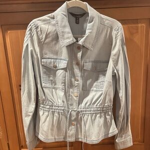 WHBM Utility Anorak Jacket Light Blue NWT size 12